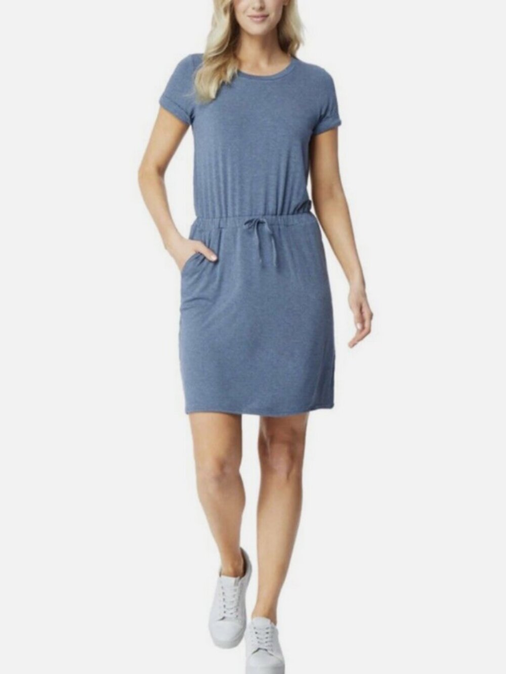 32 Degrees Women’ “Cool” Soft Lightweight Lux Dress, Heather Indigo, Size S